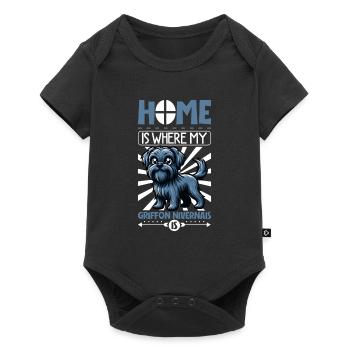 Home - Griffon Nivernais - Baby Premium short-sleeve bodysuit - black - Front