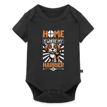 Zuhause - Harrier - Baby Premium Kurzarmbody - Schwarz - Vorne