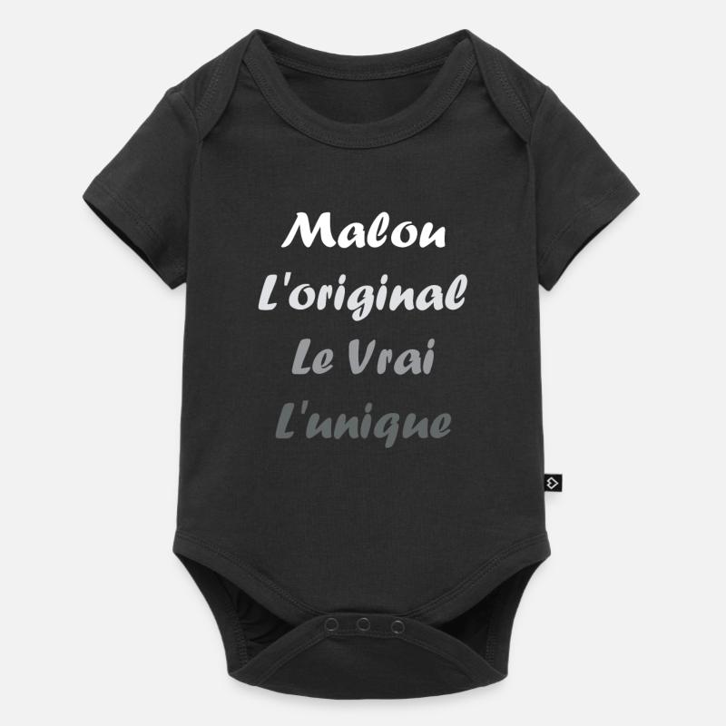 Malou - Body à manches courtes Premium Bébé - noir