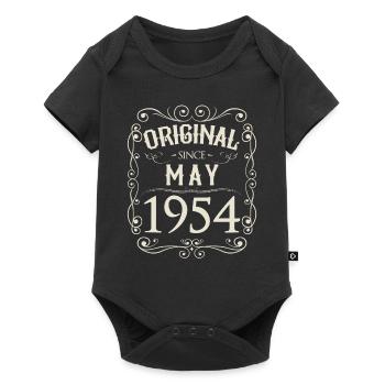 Vintage - Original depuis l'anniversaire de mai 1954 - Body à manches courtes Premium Bébé - noir - Devant