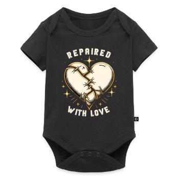 Kintsugi Kintsukuroi Art japonais imparfait - Body à manches courtes Premium Bébé - noir - Devant