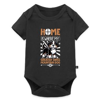 Accueil - Grand Bouvier Suisse - Body à manches courtes Premium Bébé - noir - Devant
