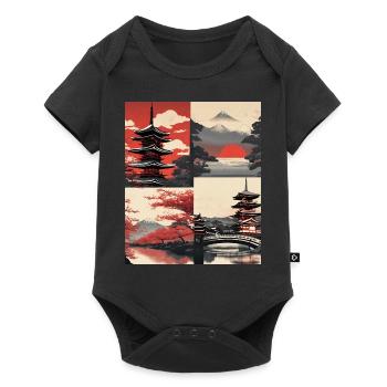 Japan Feelings - Baby Premium Kurzarmbody - Schwarz - Vorne