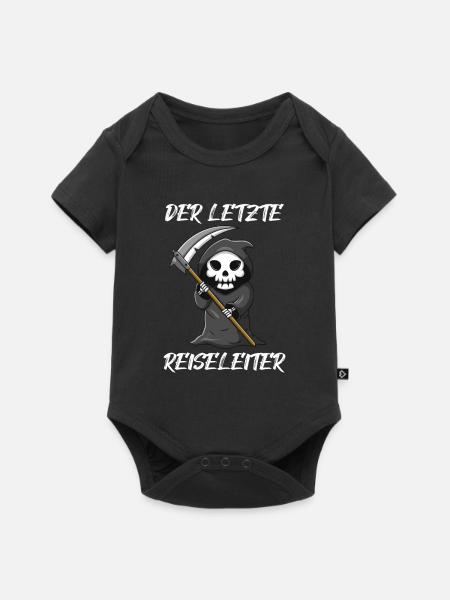 Der letzte Reiseleiter Sensenmann - Baby Premium Kurzarmbody - Schwarz