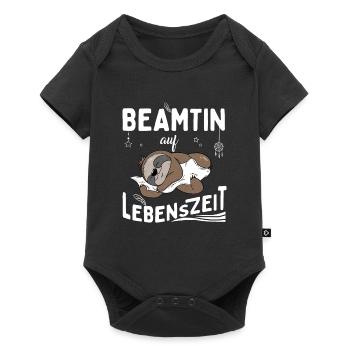 Beamtin auf Lebenszeit Beamter for Life - Baby Premium Kurzarmbody - Schwarz - Vorne