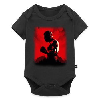 Boxing - Baby Premium short-sleeve bodysuit - black - Front