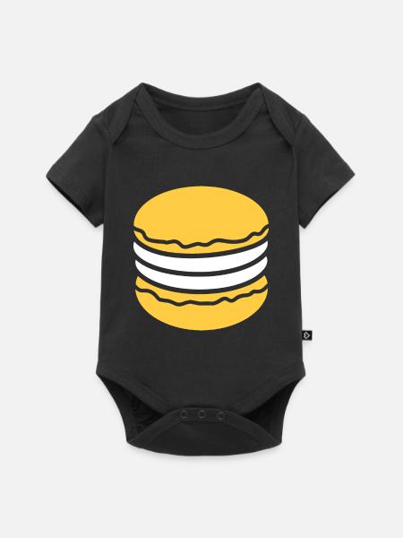 macaron - Body à manches courtes Premium Bébé - noir