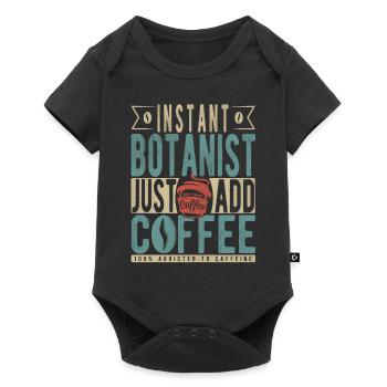 Botaniste instantané Il suffit d’ajouter du café - Body à manches courtes Premium Bébé - noir - Devant