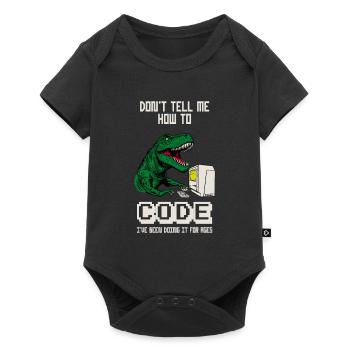No, you can't pet my bulldog - Baby Premium short-sleeve bodysuit - black - Front