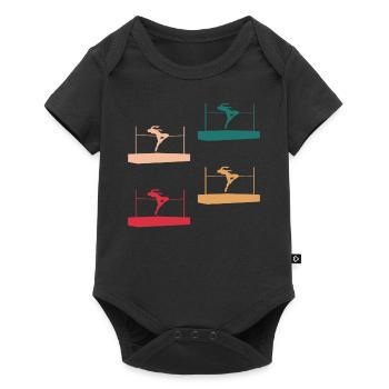 Colorful High Jump Variety Athlete Design - Baby Premium short-sleeve bodysuit - black - Front