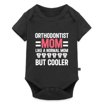 Orthodontiste Orthodontie Dentaire - Body à manches courtes Premium Bébé - noir - Devant