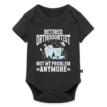 Orthodontist Orthodontic Dental - Baby Premium short-sleeve bodysuit - black - Front