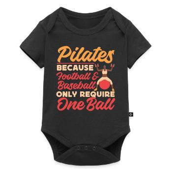 Pilates Instructor Teacher Pilates - Baby Premium Kurzarmbody - Schwarz - Vorne