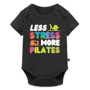 Pilates Instructor Teacher - Baby Premium Kurzarmbody - Schwarz - Vorne