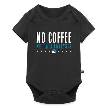 Data Analyst No Coffee No Programmer Coffee Lover - Baby Premium Kurzarmbody - Schwarz - Vorne