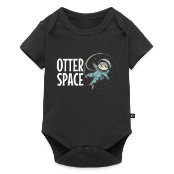Otter Space Funny Otter Astronaut - Baby Premium short-sleeve bodysuit - black - Front