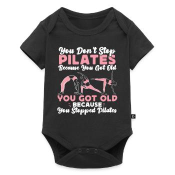 Pilates Instructor Teacher Retired - Baby Premium short-sleeve bodysuit - black - Front