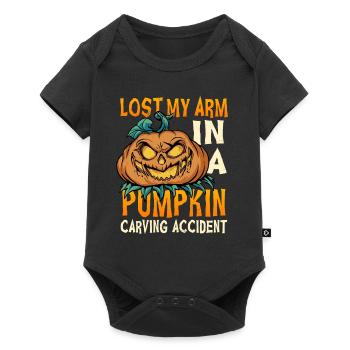 Amputé d’un bras Halloween - Body à manches courtes Premium Bébé - noir - Devant