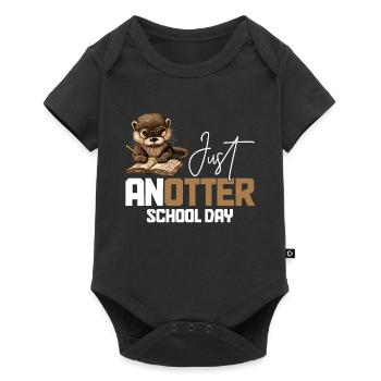 Loutre drôle cadeau - Body à manches courtes Premium Bébé - noir - Devant