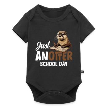 Loutre drôle cadeau - Body à manches courtes Premium Bébé - noir - Devant