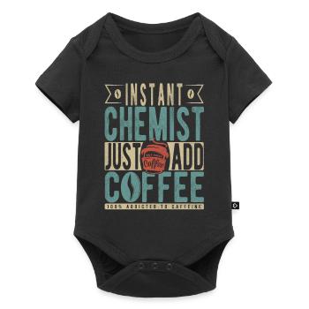 Chimiste instantané Il suffit d’ajouter du café - Body à manches courtes Premium Bébé - noir - Devant