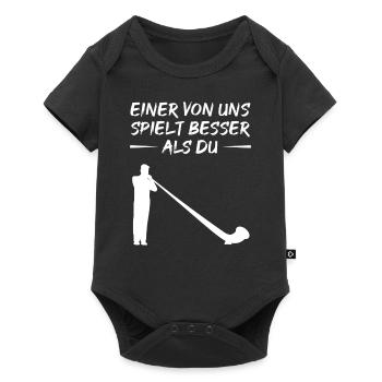 Alphorn Gift: Better Than You - Baby Premium short-sleeve bodysuit - black - Front