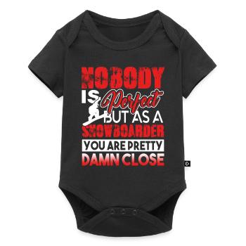Snowboarding Proud To Be A Snowboarder - Baby Premium short-sleeve bodysuit - black - Front