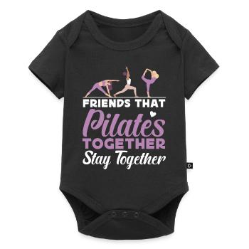 Pilates Instructor Teacher Friends - Baby Premium short-sleeve bodysuit - black - Front