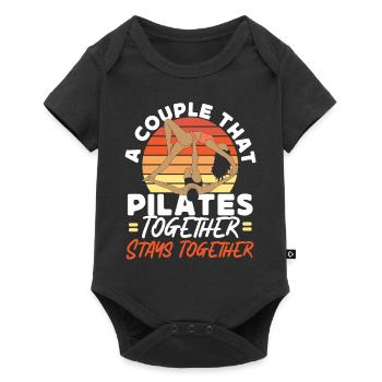 Pilates Instructor Teacher Couple - Baby Premium Kurzarmbody - Schwarz - Vorne