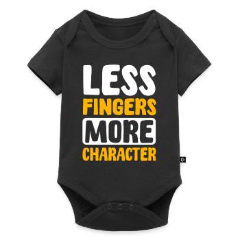 Finger amputees - Baby Premium short-sleeve bodysuit - black - Front