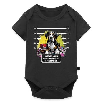 Greater Swiss Mountain Dog Funny Prisoner Mug Shot - Baby Premium Kurzarmbody - Schwarz - Vorne