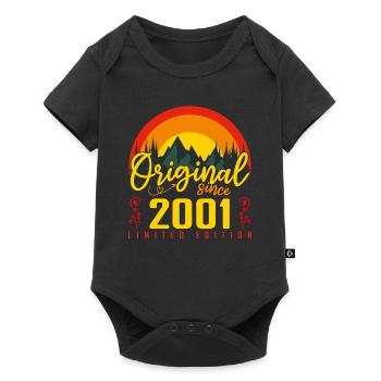 Anniversaire 2001 Anniversaire né en 2001 cadeau - Body à manches courtes Premium Bébé - noir - Devant