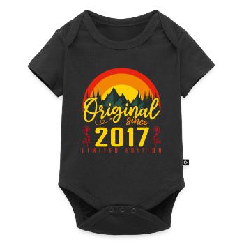 Birthday 2017 Birthday Born in 2017 Gift - Baby Premium short-sleeve bodysuit - black - Front