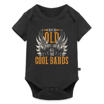 I May Be Old But I Got To See All The Cool Bands - Baby Premium short-sleeve bodysuit - black - Front