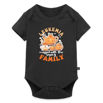 Leukemia Awareness Messed With Wrong Family - Baby Premium short-sleeve bodysuit - black - Front