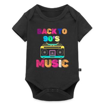 Back to 90s Music Lovers Boomer - Baby Premium short-sleeve bodysuit - black - Front