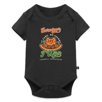 Leukemia Awareness Survivor Came Faught Won - Baby Premium short-sleeve bodysuit - black - Front