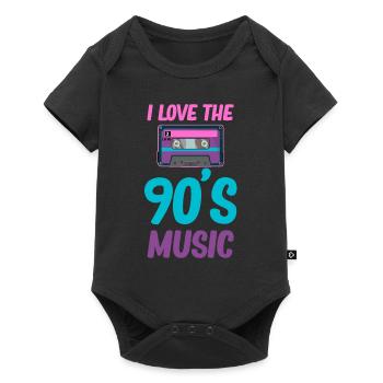 I love the music of the 90s Boomer Funny - Baby Premium short-sleeve bodysuit - black - Front