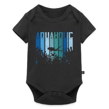 Diving Diver Ocean Lovers - Baby Premium short-sleeve bodysuit - black - Front
