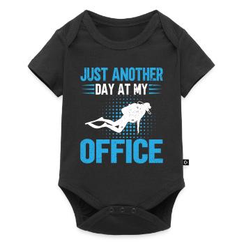 Diving Diver Ocean Lovers - Baby Premium short-sleeve bodysuit - black - Front