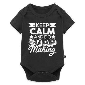 Soap Maker Keep Calm And Do Soap Making - Baby Premium short-sleeve bodysuit - black - Front