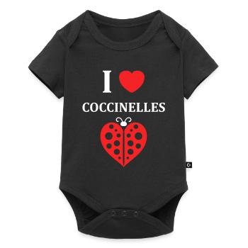 Citation Humour Petite coccinelle - Body à manches courtes Premium Bébé - noir - Devant