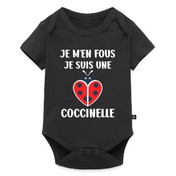 Citation Humour Petite coccinelle - Body à manches courtes Premium Bébé - noir - Devant