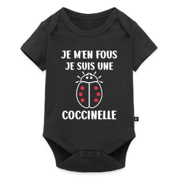 Citation Humour Petite coccinelle - Body à manches courtes Premium Bébé - noir - Devant