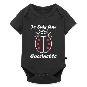 Citation Humour Petite coccinelle - Body à manches courtes Premium Bébé - noir - Devant