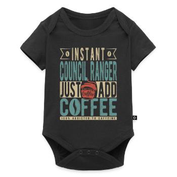 Instant Council Ranger Just Add Coffee - Baby Premium short-sleeve bodysuit - black - Front