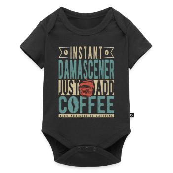 Damascener instantané Il suffit d’ajouter du café - Body à manches courtes Premium Bébé - noir - Devant