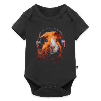Guinea Pig Funny Gift - Baby Premium short-sleeve bodysuit - black - Front