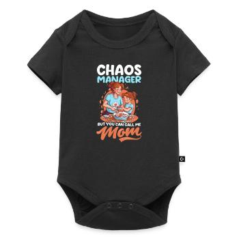 Mothers Day Chaos Manager You Can Call Mom - Baby Premium short-sleeve bodysuit - black - Front