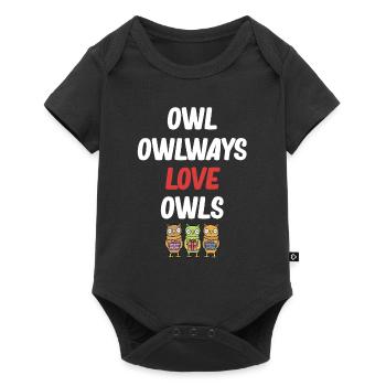 Owl Owlways Love Owls Halloween Costume Birds - Baby Premium short-sleeve bodysuit - black - Front